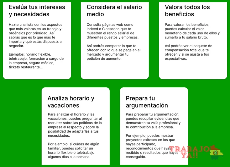 Cómo negociar tu salario en una oferta laboral