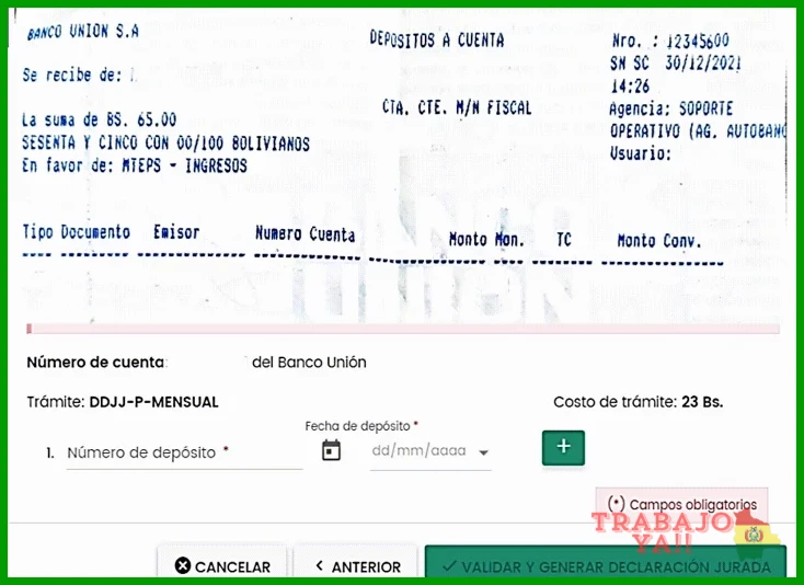 Guía de aguinaldo en Bolivia