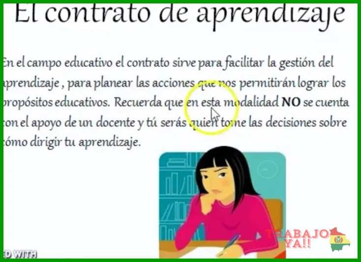 ¿¿Qué es un contrato de aprendizaje??